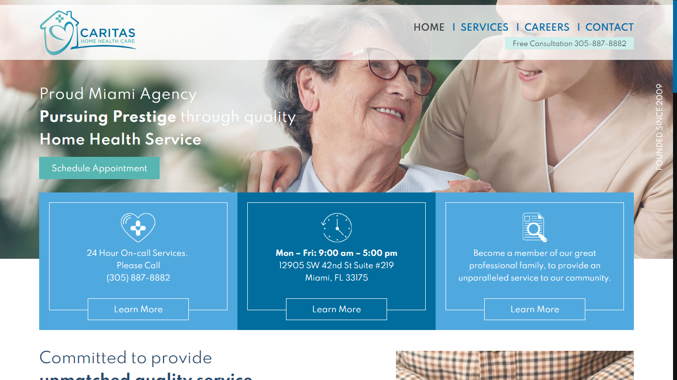 24 Hour Home Care Website