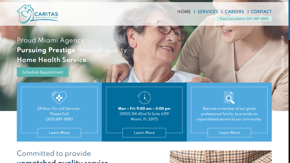 home health care website