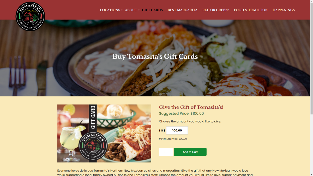 mexican restaurant website design