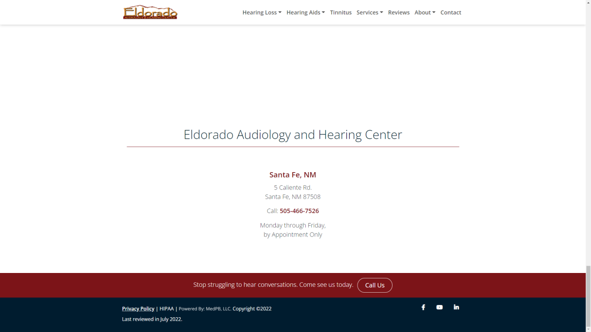 Audiology website