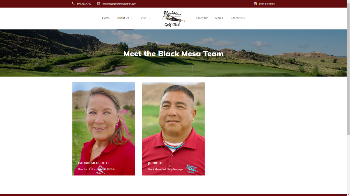golf course website theme