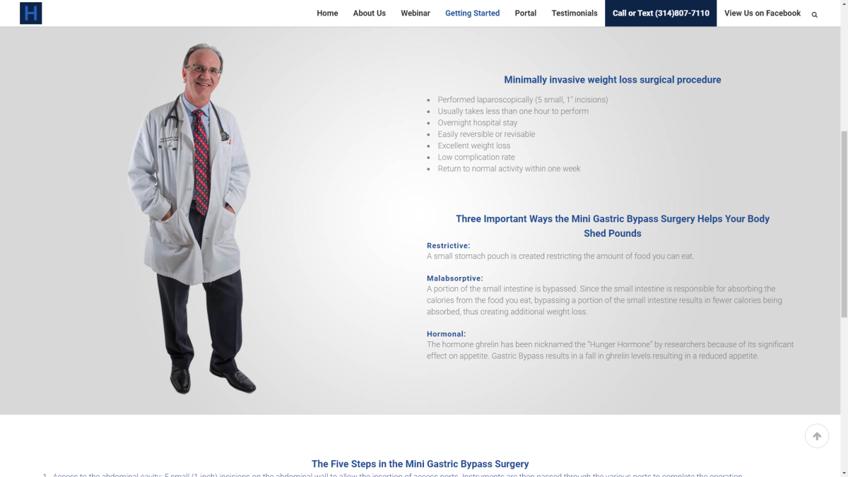 surgeon doctor website