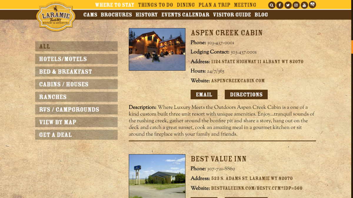 tourism web design