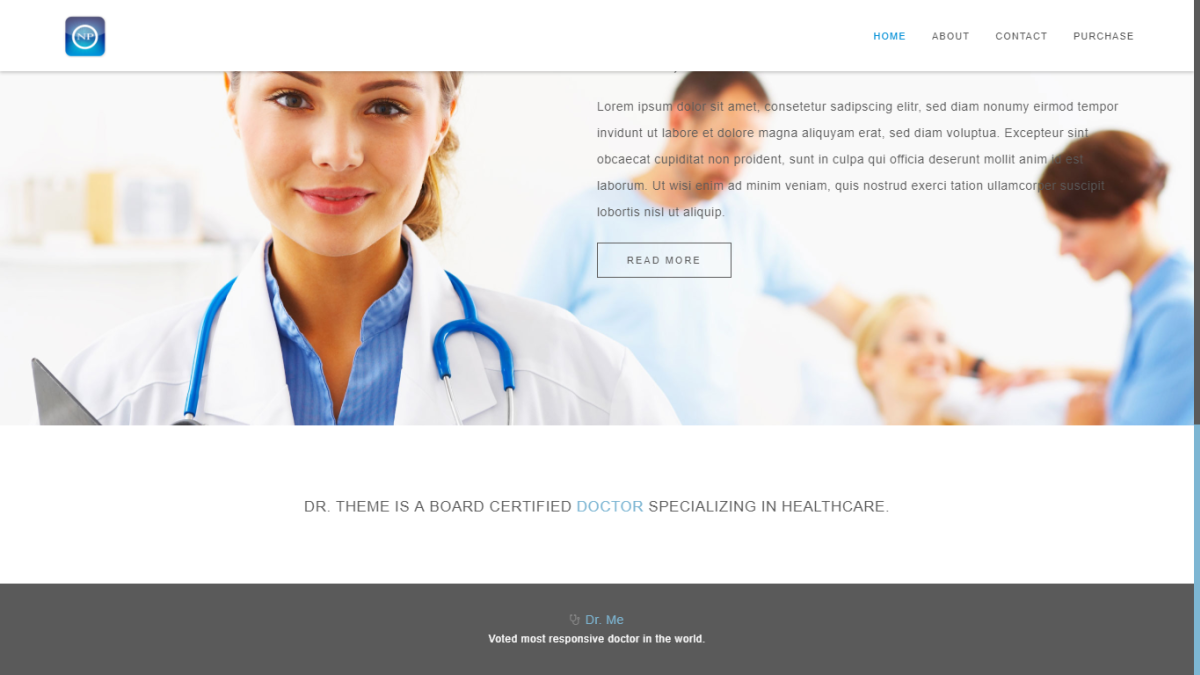 doctor template theme