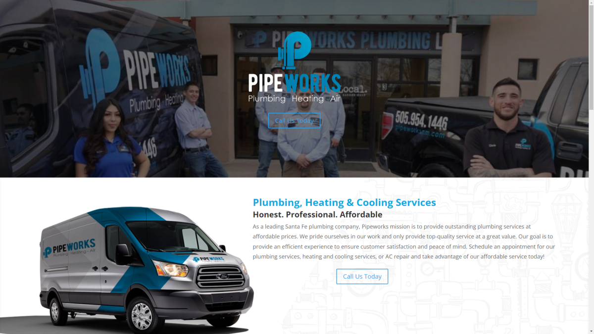 plumbing, heating and cooling theme service