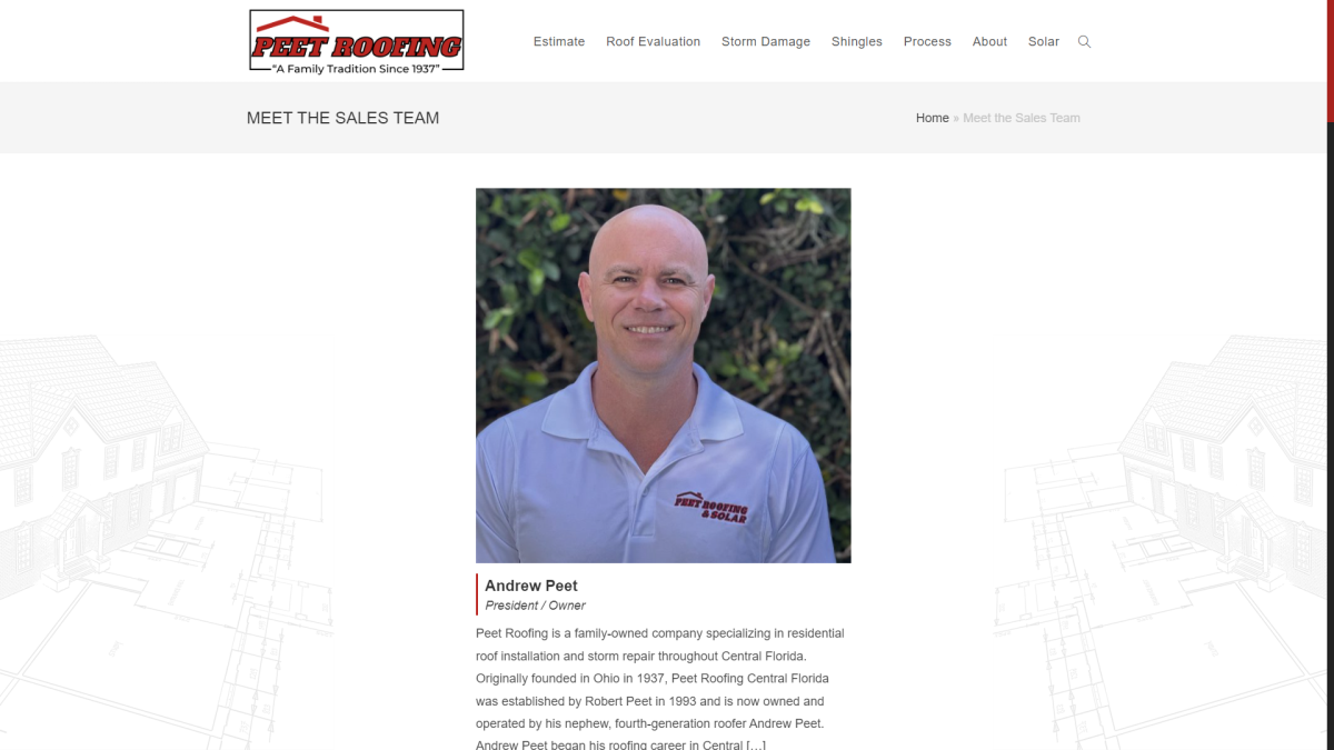 roofing company website