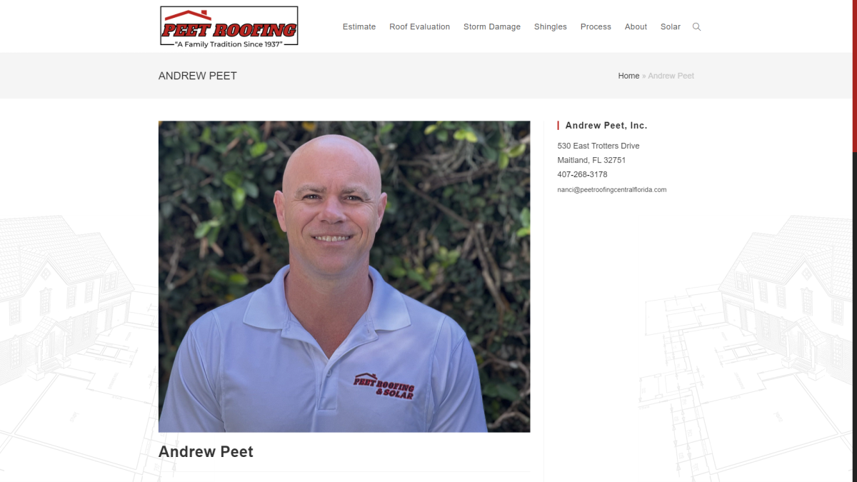 roofing company website