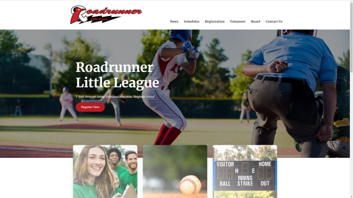 little league wordpress site