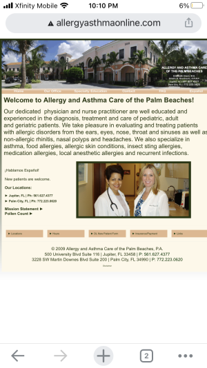 allery asthma doctor website