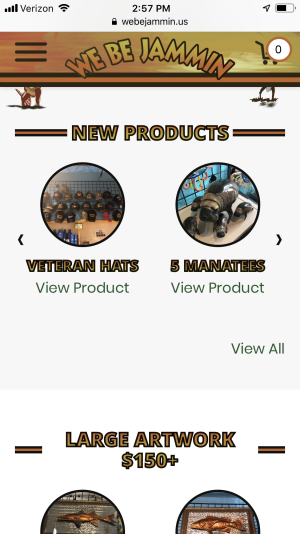 gift shop responsive ecommerce web app
