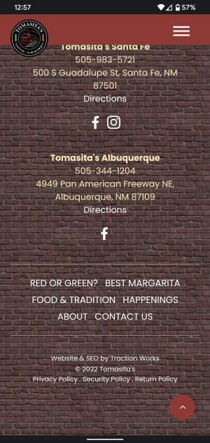 mexican restaurant responsive web design