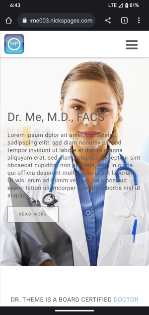 doctor template responsive theme