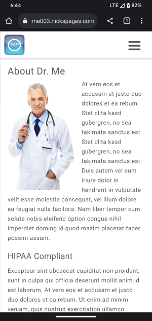 doctor template responsive theme