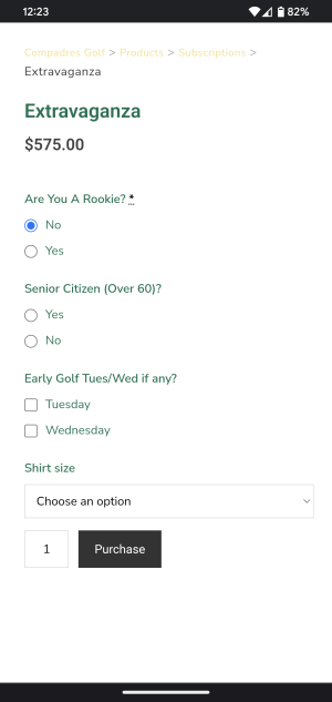golf club responsive theme