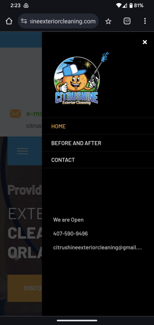 pressure cleaning web app