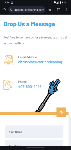 pressure cleaning web app